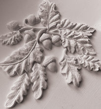 Load image into Gallery viewer, Summer/Fall 2024 OAK LEAVES &amp; ACORNS MOULD 6&quot;X10&quot; *INCLUDES A FREE CLASS*