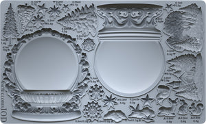 2025 Winter Holiday Collection Iron Orchid Winter Snow Globes 6x10 Mould