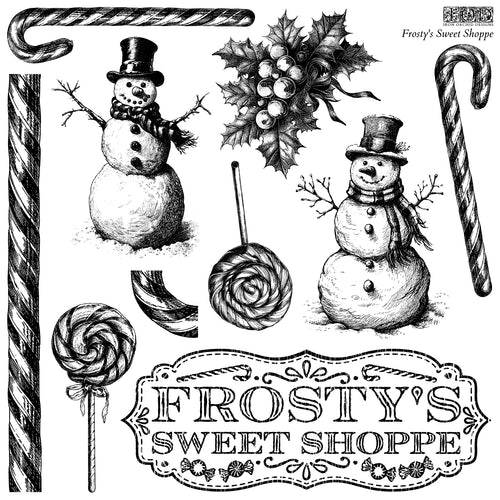 2024 HOLIDAY COLLECTION FROSTY’S SWEET SHOPPE IOD STAMP 12X12 SINGLE SHEET