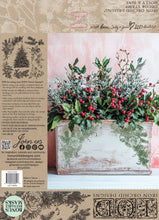 Load image into Gallery viewer, 2025 Winter Holiday Collection Iron Orchid Holly &amp; Pine 12x12 Stamp