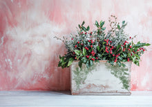 Load image into Gallery viewer, 2025 Winter Holiday Collection Iron Orchid Holly &amp; Pine 12x12 Stamp