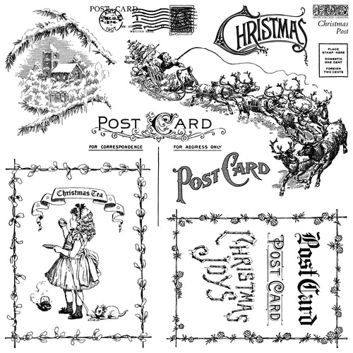 2025 Winter Holiday Collection Iron Orchid Christmas Post 12x12 Stamp