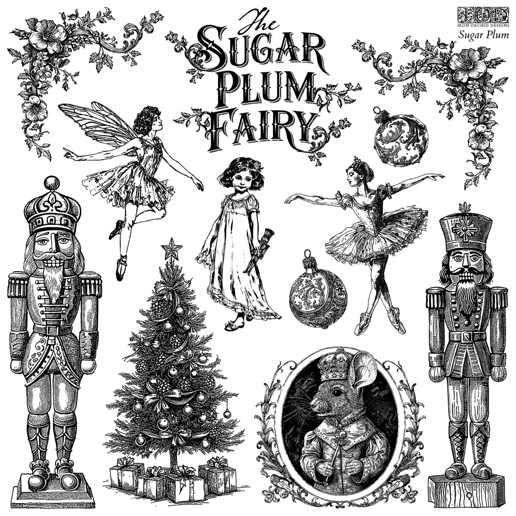 2025 Winter Holiday Collection Iron Orchid Sugar Plum 12x12 Stamp