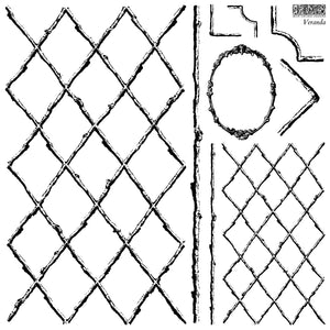 SPRING 2024 IRON ORCHID VERANDA 2- 12"X12" STAMP SHEETS *free class included*
