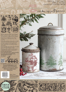2025 Winter Holiday Collection Iron Orchid Christmas Wishes  12x12 Stamp