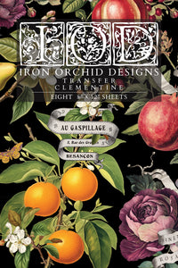 2025 Winter Holiday Collection Iron Orchid Clementine Transfer 8x12- 8 page Pad
