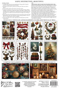 2024 HOLIDAY COLLECTION CRIMSON VELVET IOD TRANSFER     8 PAGES 8"X12"