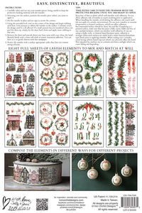 2025 Winter Holiday Collection Iron Orchid Partridge Lane Transfer 8x12- 8 page Pad