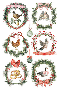 2025 Winter Holiday Collection Iron Orchid Partridge Lane Transfer 8x12- 8 page Pad