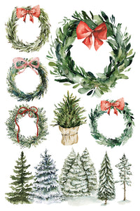 2025 Winter Holiday Collection Iron Orchid Partridge Lane Transfer 8x12- 8 page Pad