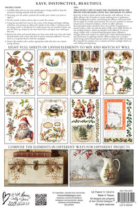 2025 Winter Holiday Collection Iron Orchid Santa's Hollow Transfer 8x12- 8 page Pad