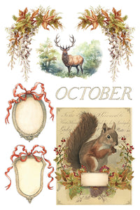2025 Winter Holiday Collection Iron Orchid Santa's Hollow Transfer 8x12- 8 page Pad