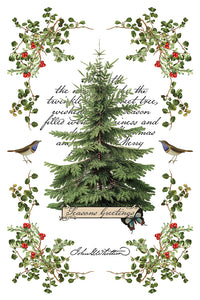 2025 Winter Holiday Collection Iron Orchid Winter Botanist Transfer 8x12- 8 page Pad