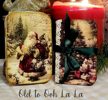 Load image into Gallery viewer, Victorian Christmas Altered Tin w/ Petite Journal Class