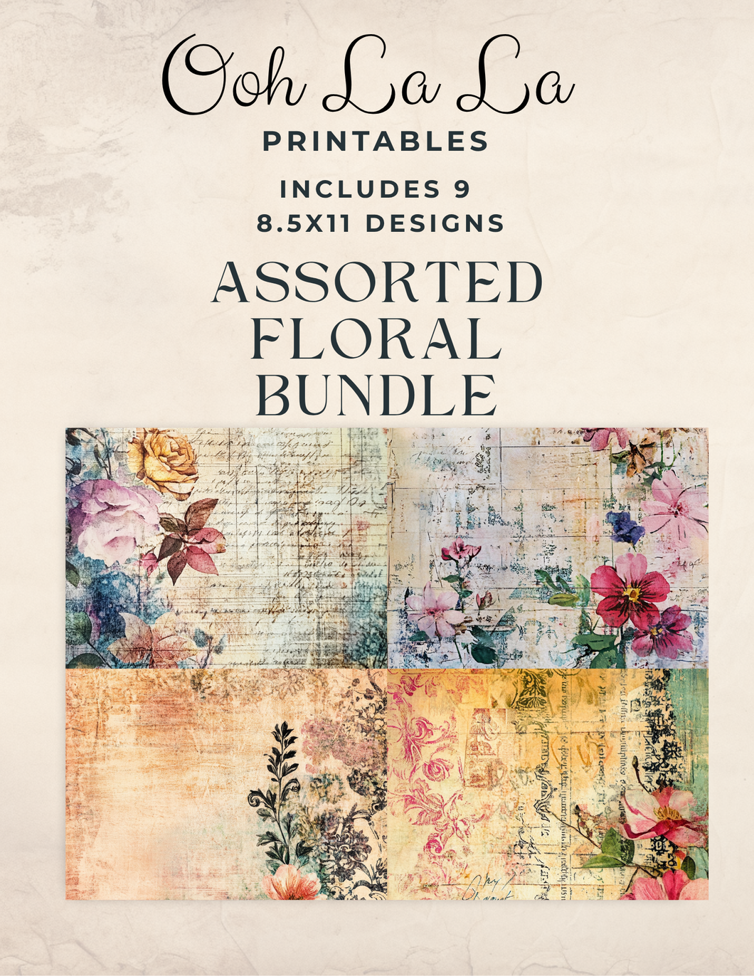Floral Bundle- Ooh La La Digital Printables