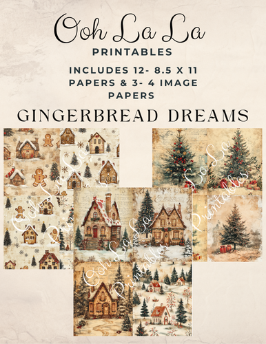 Gingerbread Dreams- Ooh La La Printables