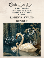 Load image into Gallery viewer, Robin&#39;s Swans Bundle- Ooh la La Printables