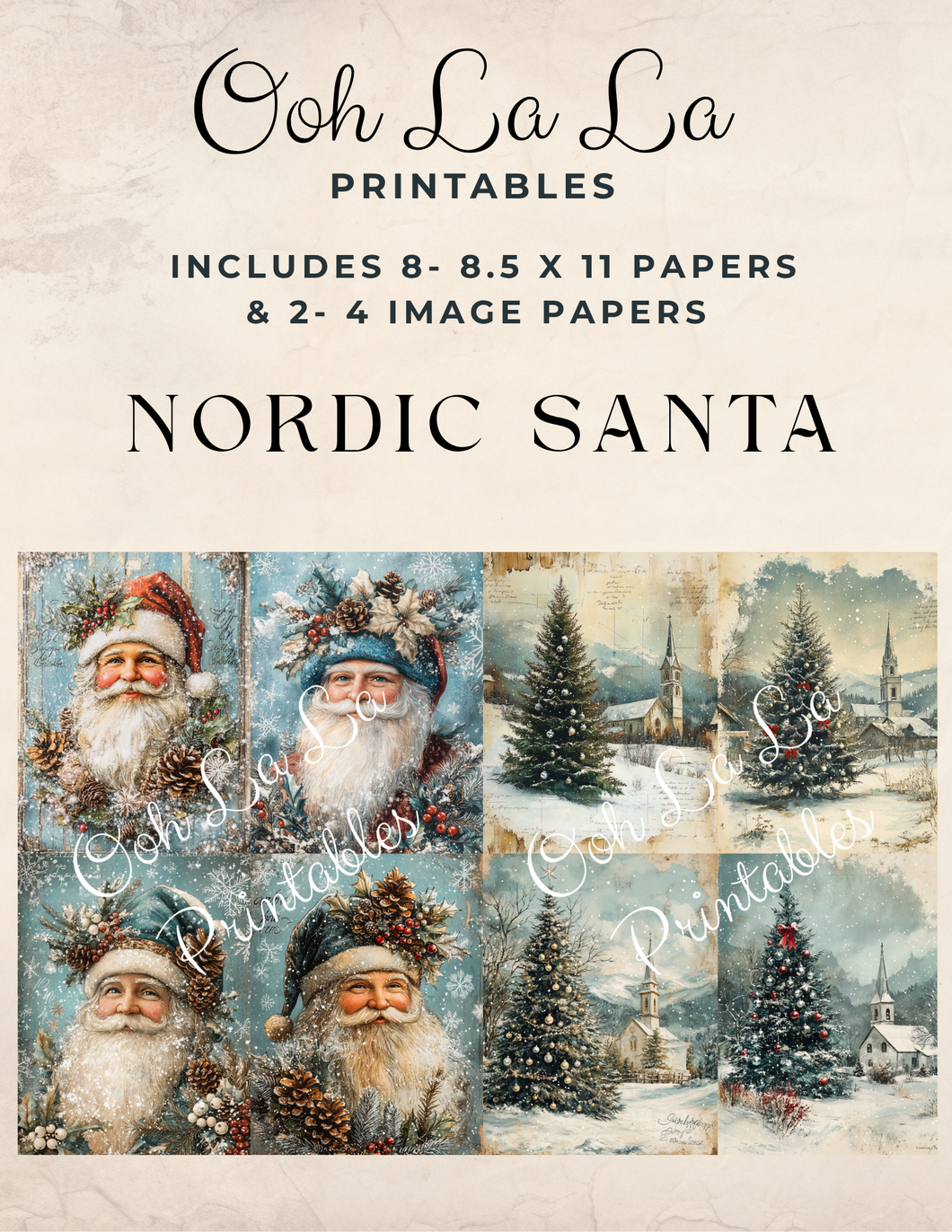 Nordic Santa- Ooh La La Printables