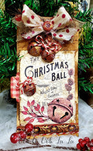 Load image into Gallery viewer, CHRISTMAS BALL TAG/ GIFT CARD HOLDER HANDCRAFTED