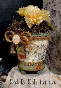 Embellished Peat Pots- Set of 2