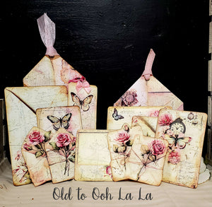 Roses & Butterflies Pocket Tags (2)