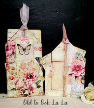 Load image into Gallery viewer, Roses &amp; Butterflies Pocket Tags (2)