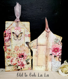 Roses & Butterflies Pocket Tags (2)