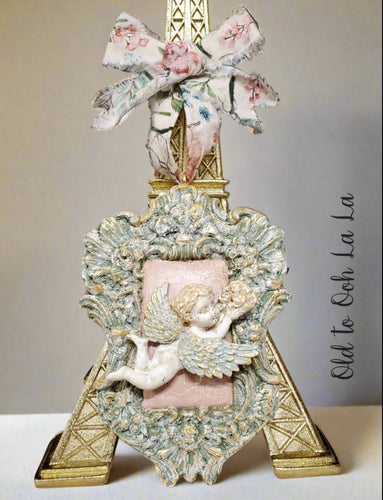 Parisian Inspired Framed Cherub