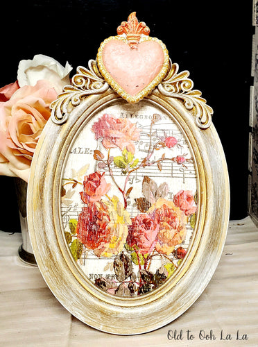 Framed Roses- Handcrafted