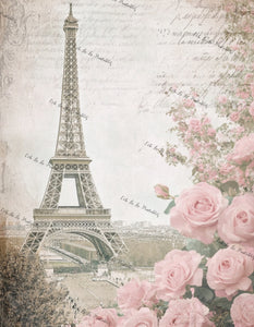 Parisian Roses Vintage Bundle w/Tags- Ooh La La Digital Printables