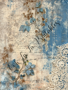 Blue Toile Bundle- Ooh La La Digital Printables