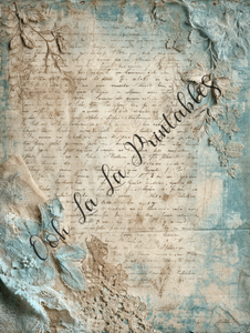 Blue Toile Bundle- Ooh La La Digital Printables