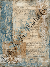 Load image into Gallery viewer, Blue Toile Bundle- Ooh La La Digital Printables
