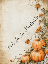 Load image into Gallery viewer, White &amp; Orange Pumpkins Bundle- Ooh La La Digital Printables