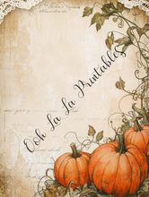 Load image into Gallery viewer, White &amp; Orange Pumpkins Bundle- Ooh La La Digital Printables