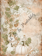 Load image into Gallery viewer, White &amp; Orange Pumpkins Bundle- Ooh La La Digital Printables