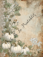 Load image into Gallery viewer, White &amp; Orange Pumpkins Bundle- Ooh La La Digital Printables