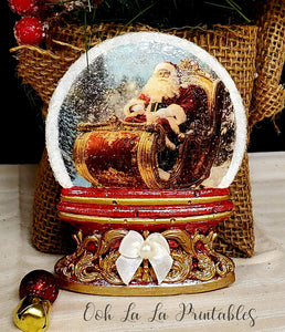 2025 Winter Holiday Collection Iron Orchid Winter Snow Globes 6x10 Mould