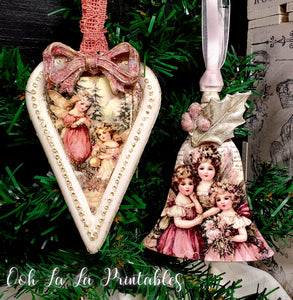 Pink Victorian Christmas- Ooh La La Printables