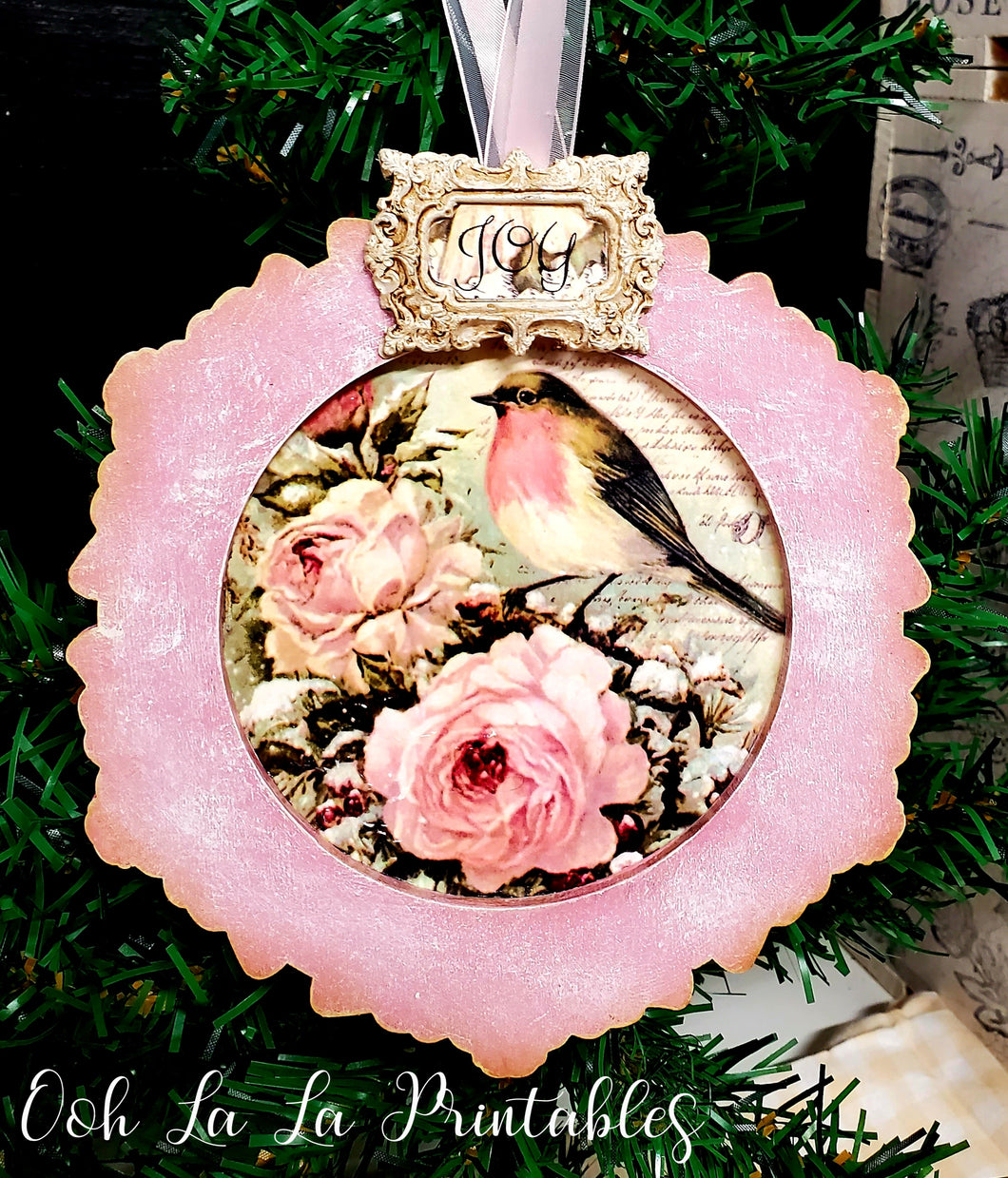 Joy Ornament ~handcrafted~
