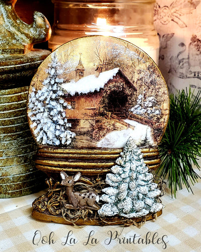 Snow Globe Ornament