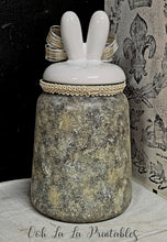Load image into Gallery viewer, Ooh La La Flights of Fancy Bunny Keepsake Jar