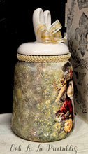 Load image into Gallery viewer, Ooh La La Flights of Fancy Bunny Keepsake Jar