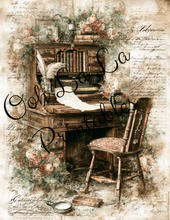 Load image into Gallery viewer, Romantic Vintage Study-       Ooh La La Printables