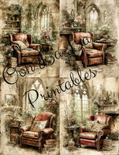 Load image into Gallery viewer, Romantic Vintage Study-       Ooh La La Printables
