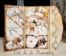 Load image into Gallery viewer, White Rose Folio ~handcrafted~