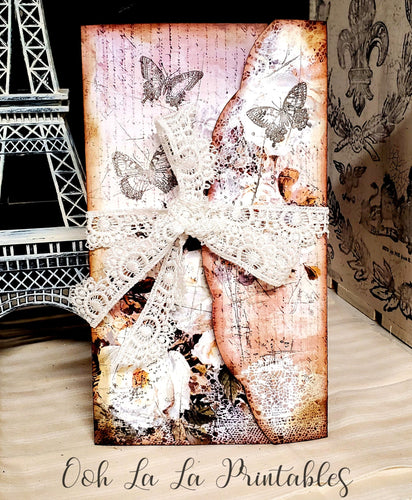White Rose Folio ~handcrafted~