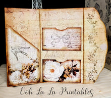 Load image into Gallery viewer, White Rose Folio ~handcrafted~