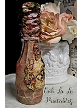 Load image into Gallery viewer, Ooh La La Altered Bottle~ Happy Easter~ handcrafted