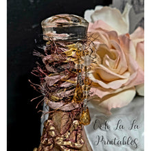 Load image into Gallery viewer, Ooh La La Altered Bottle~ Happy Easter~ handcrafted